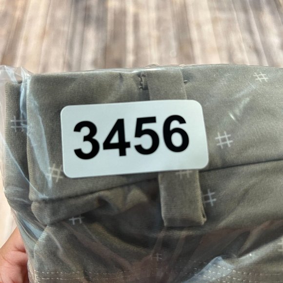 Lululemon ABC Commission Performance Stretch Shorts 38x10 Mens Khaki Print - Picture 8 of 8